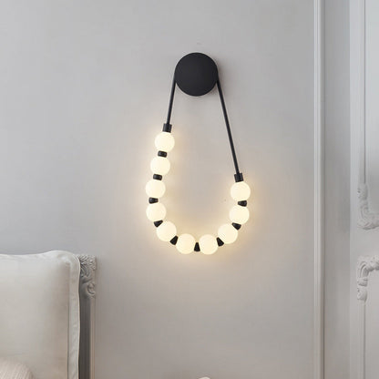 Perlen Eleganz Wandleuchte