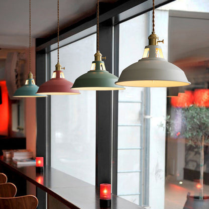 Garduru Retro Hängeleuchte Metall 1-Licht für Restaurant