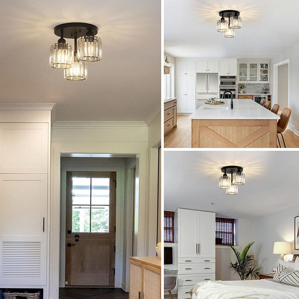 Elegante moderne Kristall Halbhängende Deckenleuchten