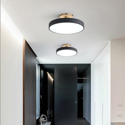 Deckenleuchte Modern Schwarz Metall Aufbauleuchte