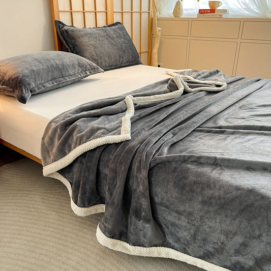 Gemütliche Coral-Fleece-Decke für Zuhause und Büro Komfort und Wärme