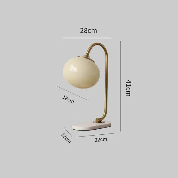 Garduru Metall- und Glas-Tischlampe