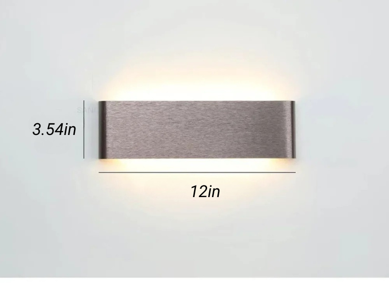Aluminium Wandleuchte LED Badezimmer Wohnzimmer Wandmontierte Lampe