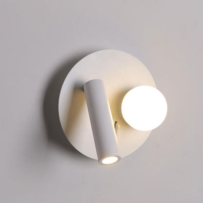 Garduru Nordic LED Wandleuchte | Rund & Eckig | Minimalistisches Design | Leselampe mit Acryl & Eisen