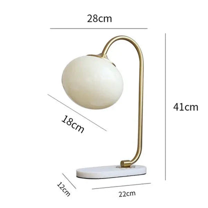 Garduru Metall- und Glas-Tischlampe