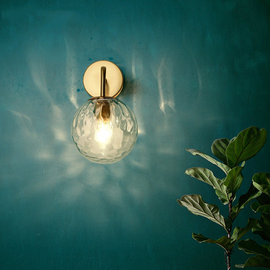 Wandleuchte Moderne Glas Globe Wandleuchte Goldfinish