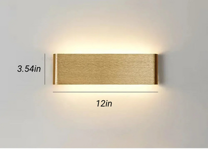 Aluminium Wandleuchte LED Badezimmer Wohnzimmer Wandmontierte Lampe