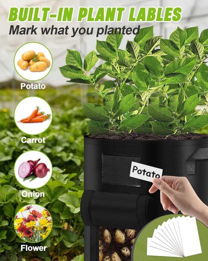 5er Pack 10 Gallonen Pflanzenanbau Taschen