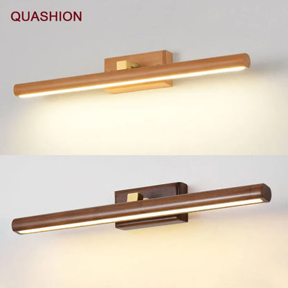 Massivholz-Schrankspiegel LED Wandleuchte Badezimmer Wandleuchtenarmatur