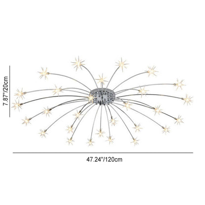 Garduru Kreative Deckenleuchte | Sternen-Design | 12/21/28 Licht | Wohnzimmer-Beleuchtung