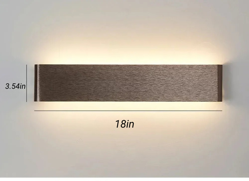 Aluminium Wandleuchte LED Badezimmer Wohnzimmer Wandmontierte Lampe