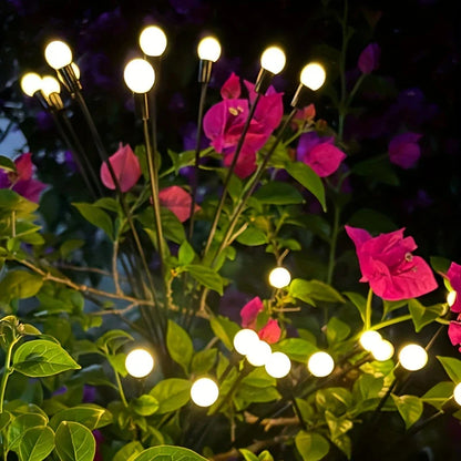 LED Solar Gartenlicht mit flexiblen Lichtkugeln – Wasserdichtes Deko-Licht für Beete und Wege