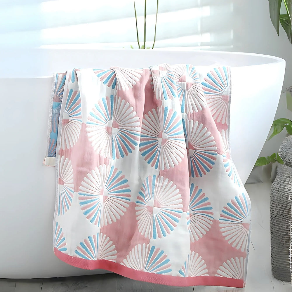 Dahlia Blossom Baumwollbadetuch