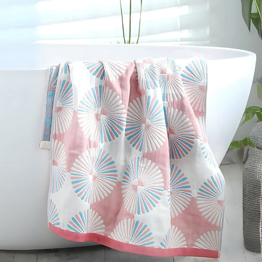 Dahlia Blossom Baumwollbadetuch