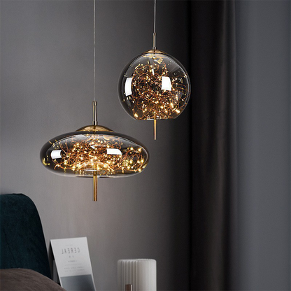 Pendelleuchte Glas Moderne LED Deckenleuchte