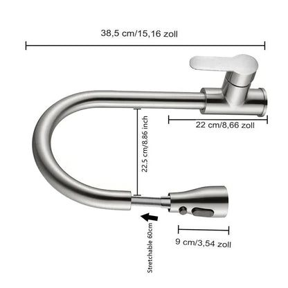 Küchenarmatur mit ausziehbarem Auslauf