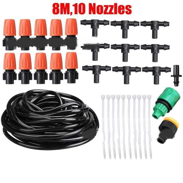 Automatisches Bewässerungssystem Set – Tropfbewässerung für Gartenpflanzen