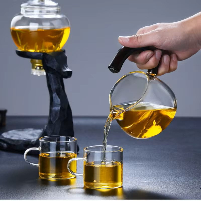 Automatische magnetische Saugglas Kung Fu Teeset 350ml