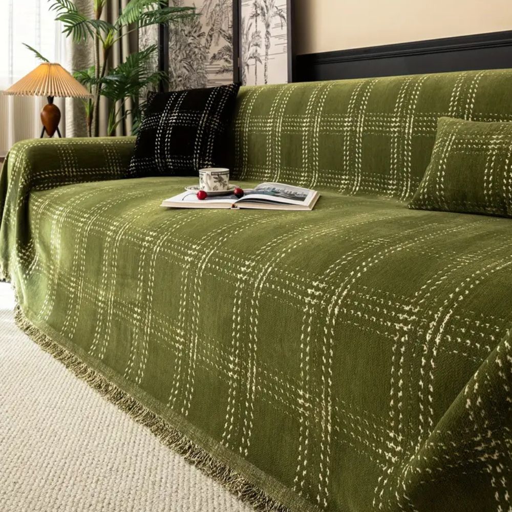 Chesterfield Plaid Sofa Bezug