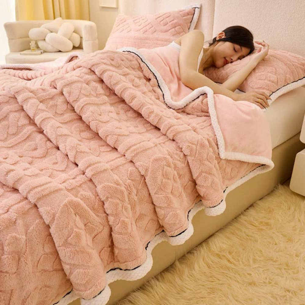 Samt Jacquard Weiche Fleece Decke
