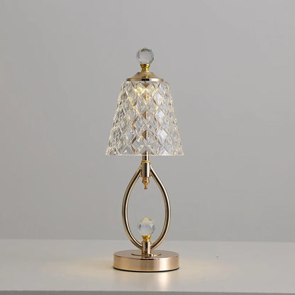 Garduru goldene Tischlampe aus Kristall