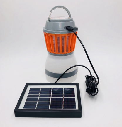 Solar LED Mückenlampe mit integrierter Laterne – Effektiver Insektenschutz und Beleuchtung für Garten und Camping