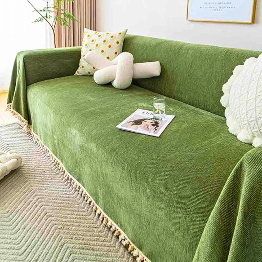 Elegante Plüschsofa-Decke Schutz