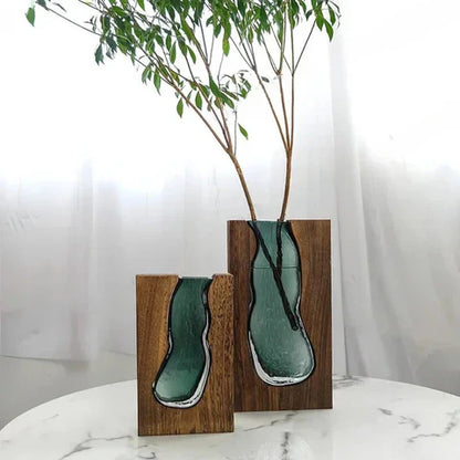 Garduru Nordic Live Edge Vase | Skandinavisches Design | Natürliche Eleganz für Ihr Zuhause