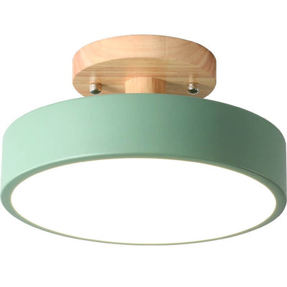 Garduru LED Deckenleuchte Rund | Nordic Design | Semi-Flush Mount | Energiesparende Zimmerleuchte