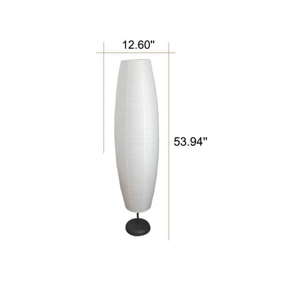 Design-Säulenlampe aus Reispapier – Natürlich & Modern
