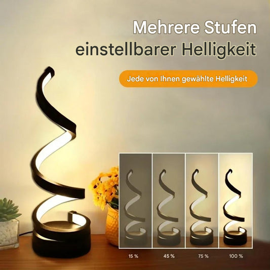 Garduru dimmbares Spiral Nachttischlampe