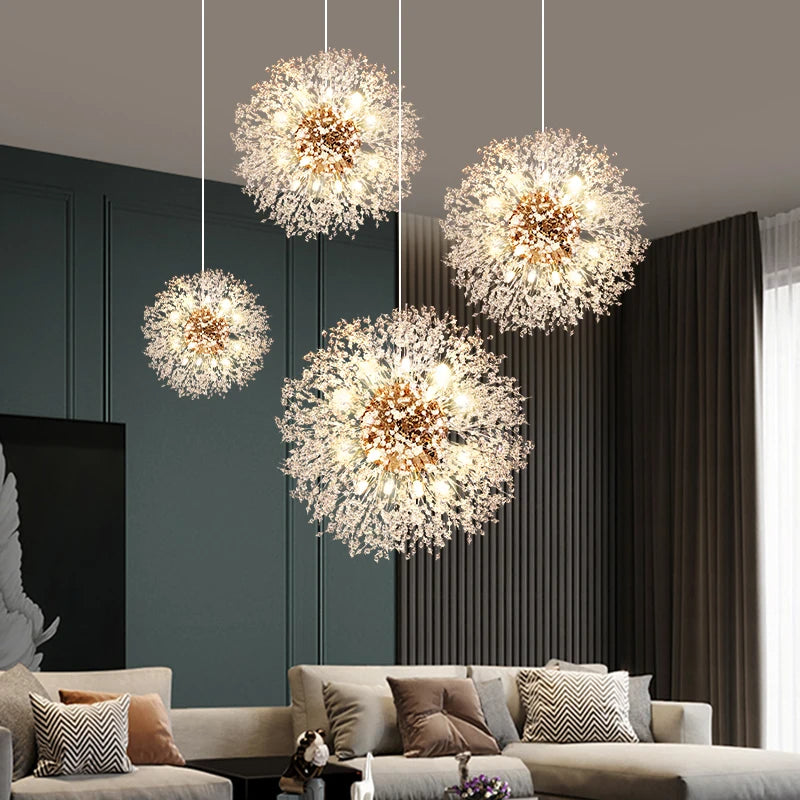 Kronleuchter LED Kristall Luxus - Modernes Design aus verchromtem Metall, LED G9, Elegant und Raffiniert
