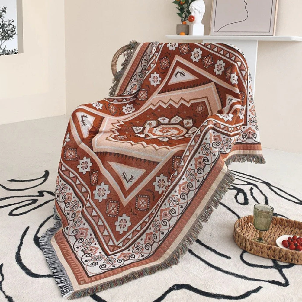 Bohemian Wüstenmirage Wurfdecke