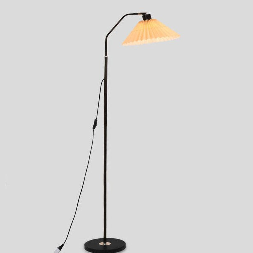 Garduru Minimalist Stehlampe | LED Lichtquelle | Verstellbar | Beige & Weinrot | Modernes Design