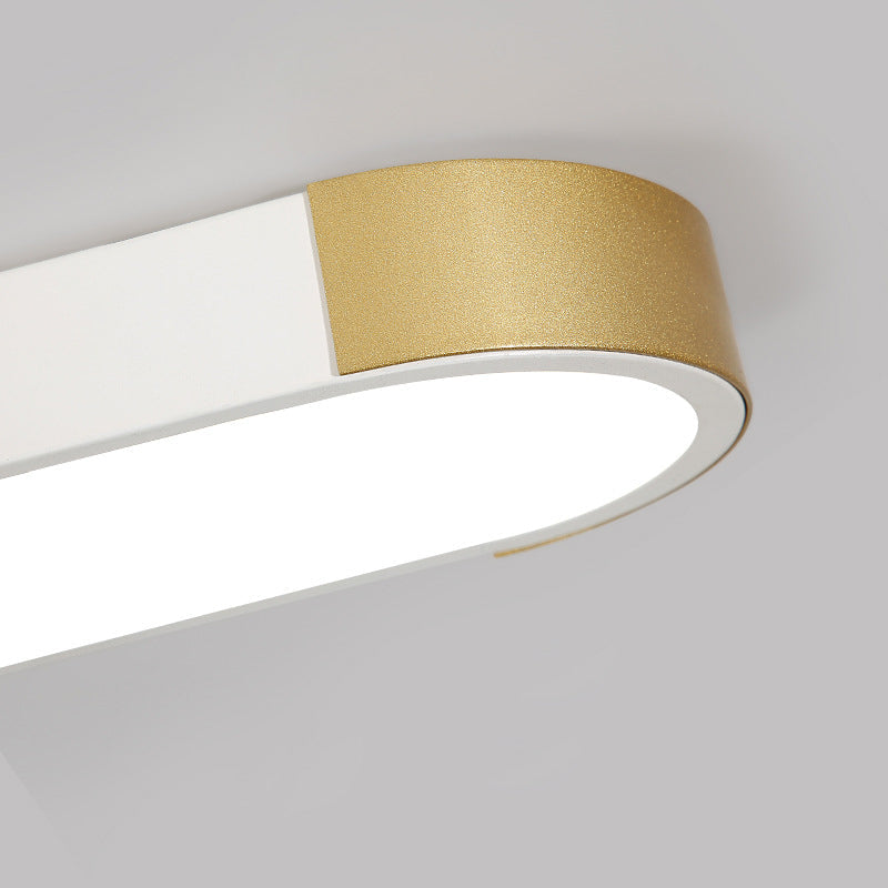 Garduru Minimalistische LED Deckenleuchte | Rechteckige Ringform | Dimmbar & Modernes Design