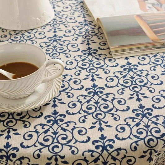 Cottage Chic gemusterte Tischdecke