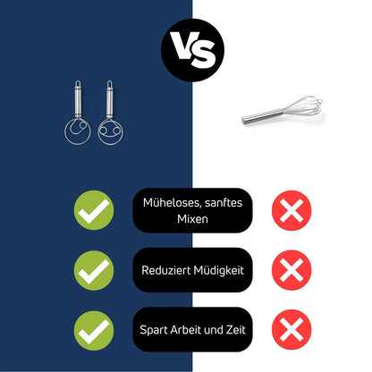 Schwerlast-Edelstahl-Teigschaber - Ergonomisches Design für müheloses Mischen und Backen