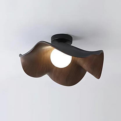 Garduru | Stilvolle Nordic Deckenlampe aus Holz und Harz