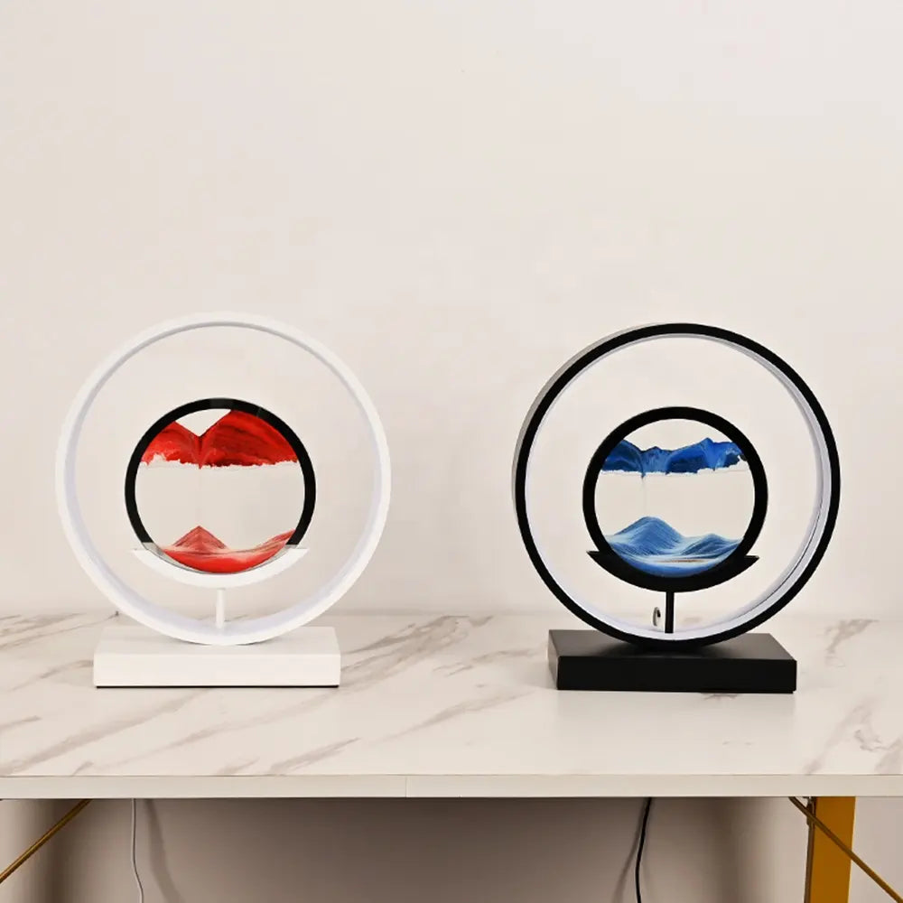 Verzaubernde Horizon Sand Art LED Lampe - Ambient Tischlicht für die Wohnkultur