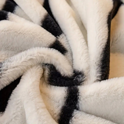 Wild Stripes Zebra Fleece Sofa Bezug