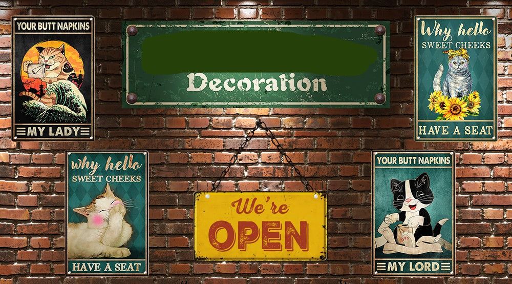 Vintage Cat | Metallposter