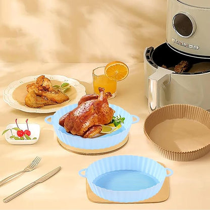 Silikon Air Fryer Einsatz – Antihaftbeschichtet, Wiederverwendbar und Leicht zu Reinigen