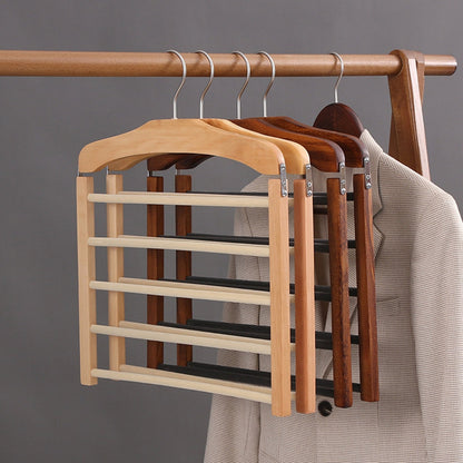 Timber Holz Platzsparender Kleiderbügel
