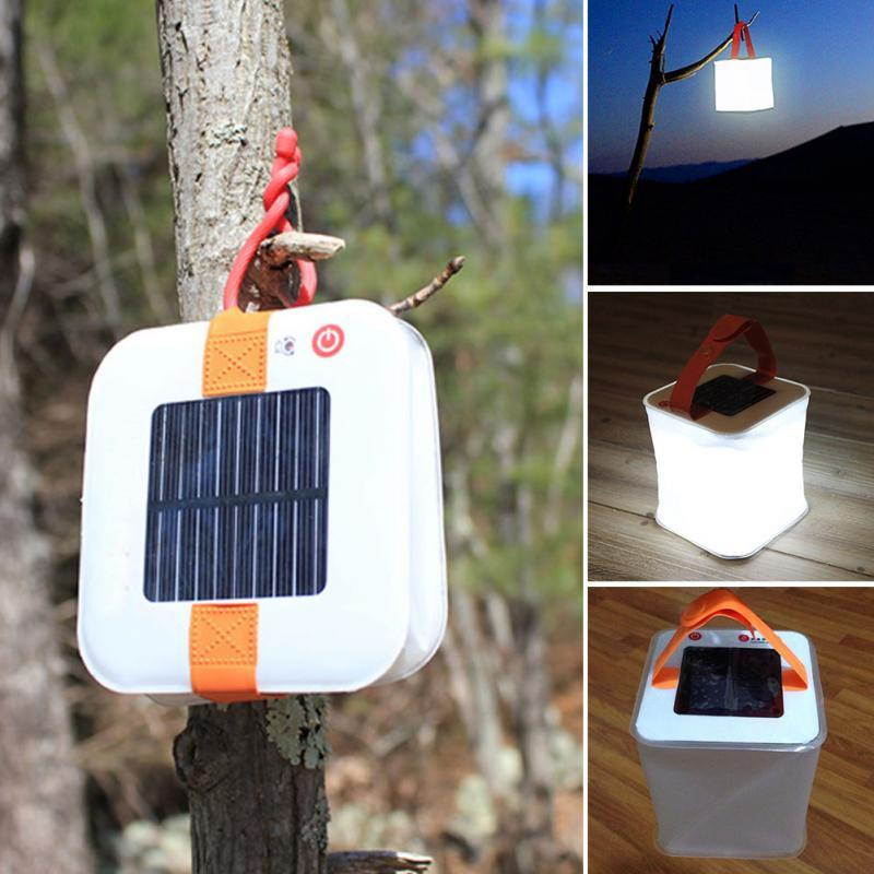 Solar LED Laterne – Tragbare, faltbare Campinglampe mit Solarbetrieb für Outdoor-Aktivitäten