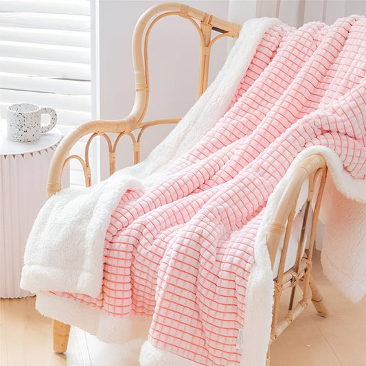 Warmes Waffel Sherpa Decke