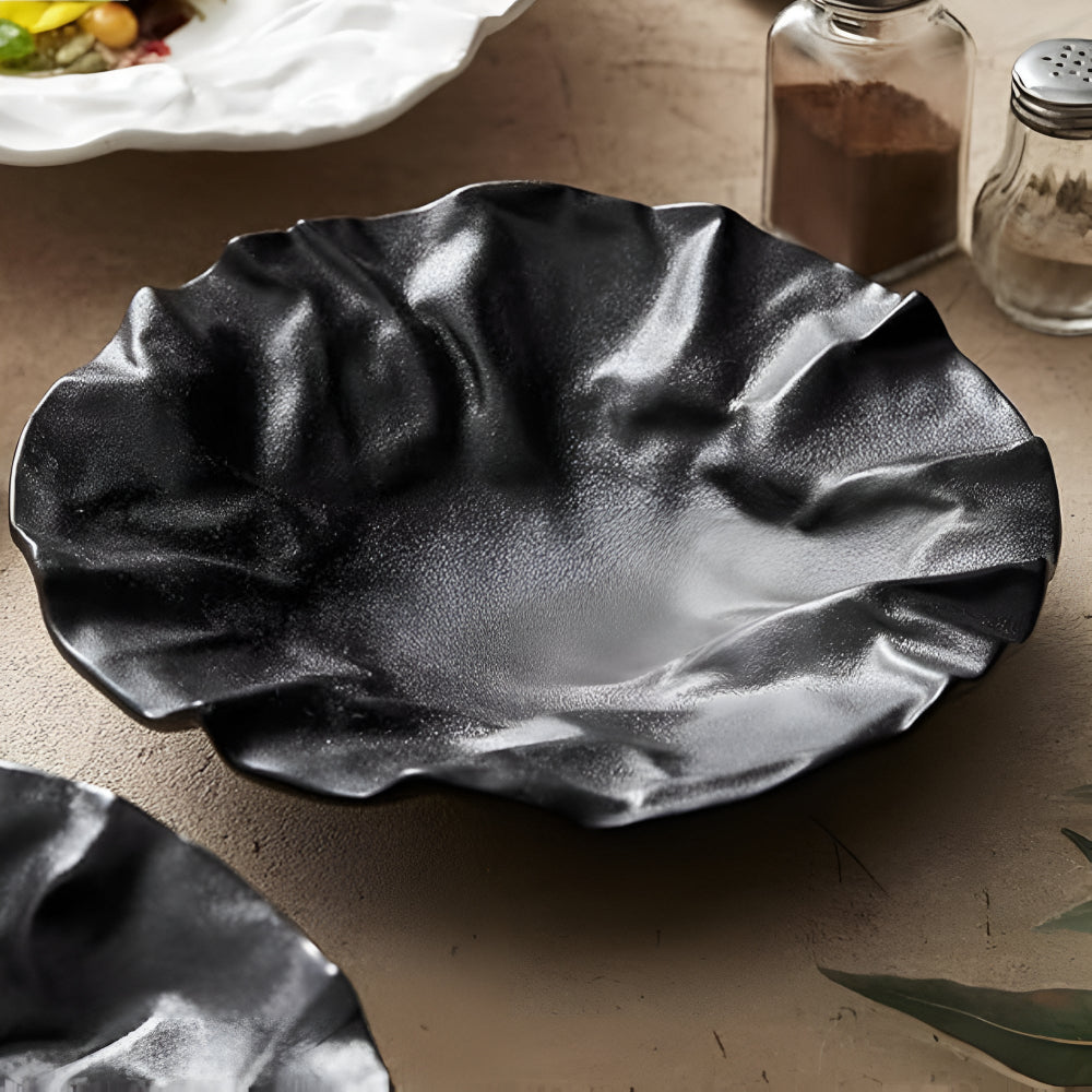 Artisan zerknitterte Papierkeramikplatte