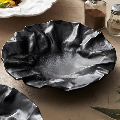 Artisan zerknitterte Papierkeramikplatte