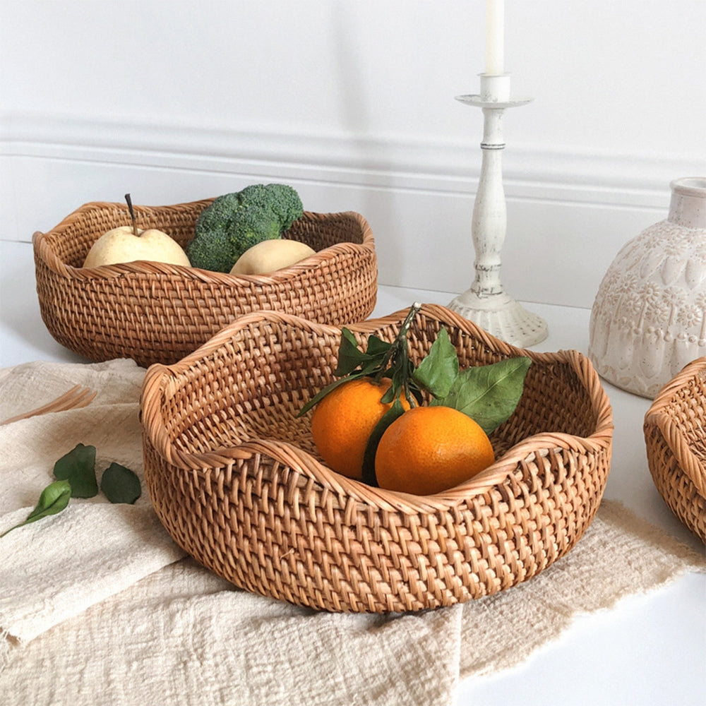 Stylische handgewebte Rattan-Basket