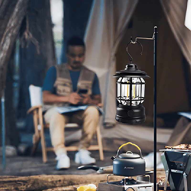 Garduru Tragbare Retro Lampe mit Smart-Funktionalität