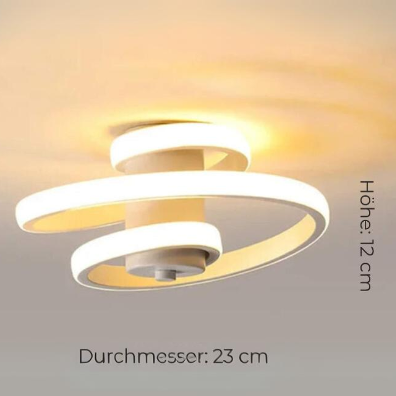 Garduru | Moderne spiralförmige LED-Deckenleuchte für Wohnräume